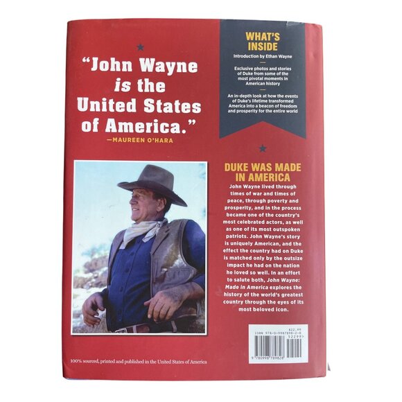 John Wayne Made In America Hardcover Book Read Description - Picture 5 of 15